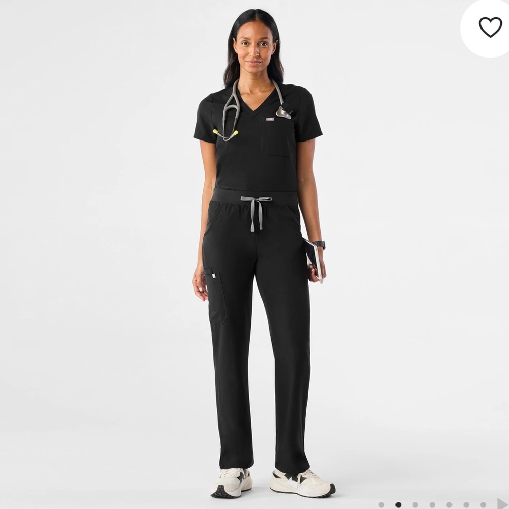 Figs Women's Black Straight Leg Pants